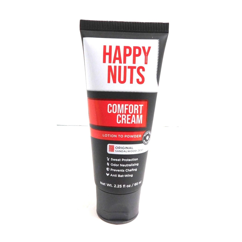 Happy Nuts Original Sandalwood Zest Comfort Cream Lotion to Powder 2.25 fl.oz